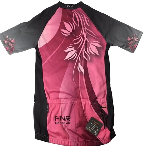 Funkier Cycling Jersey Top NWT Women's Size S UPF 50 1/2 Zip Short Sleeve J386 - Picture 5 of 10
